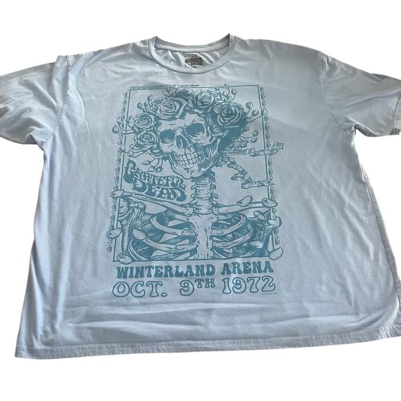 Grateful Dead Bertha Winter Land Arena '72 Mens Medium Folk Rock Blue Tee-XL - Picture 1 of 7